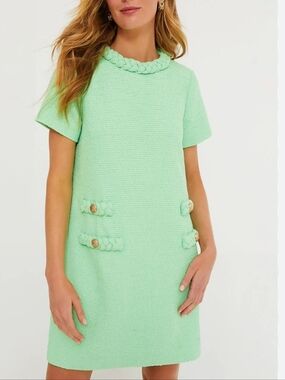 Tuckernuck Palm Beach Green Tweed Jackie DressPalm Beach Green